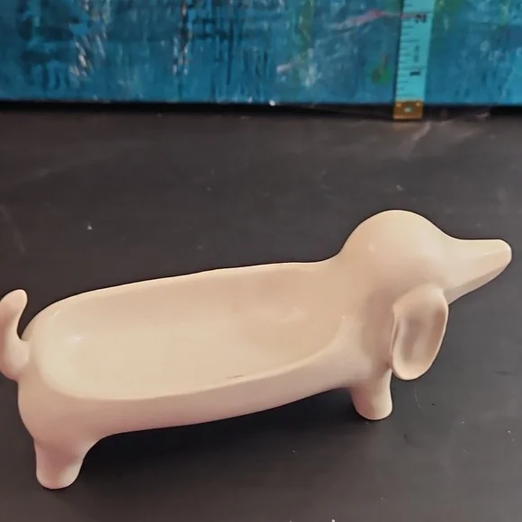 Ceramic Dachshund Jewelry Dish / Holder - Picture 3 of 7